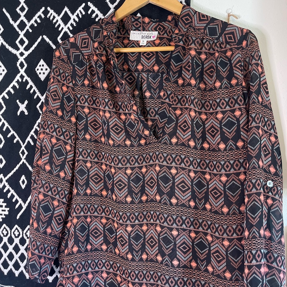 Polyester Print Top